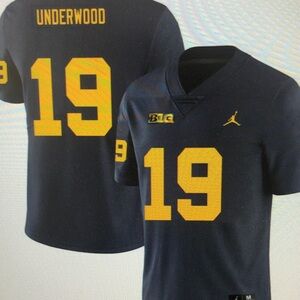 Bryce Underwood Navy Jersey Stitched Vapor❤️